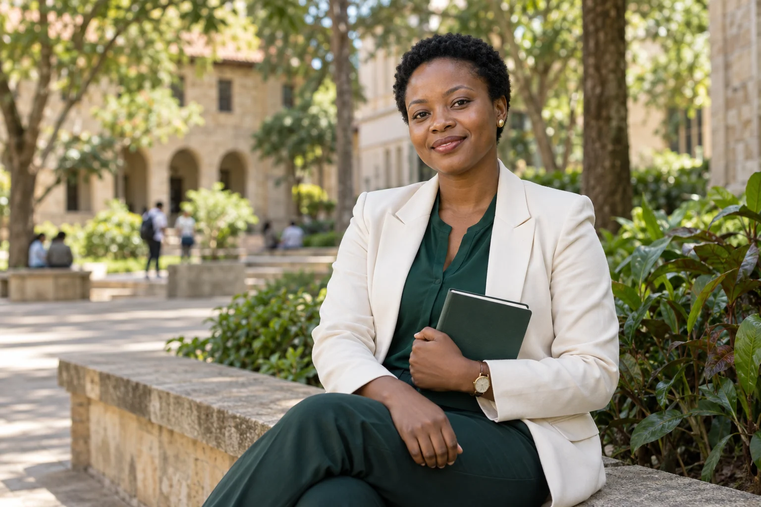 AI-generated portrait of a fictional Tanzanian alumna